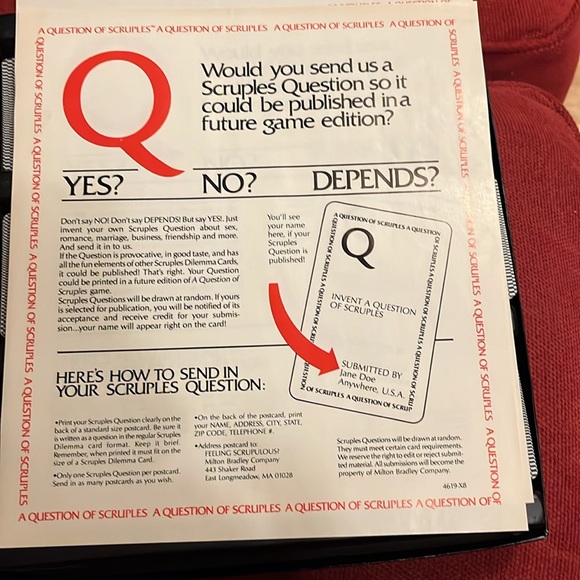 Vintage Scruples Game 1986 in excellent condition! - Picture 2 of 3